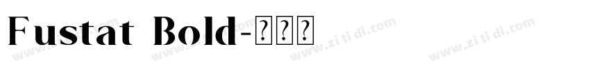 Fustat Bold字体转换